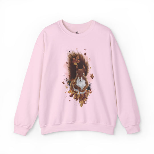 Squirrel and Autumn Leaves Fall Sweatshirt