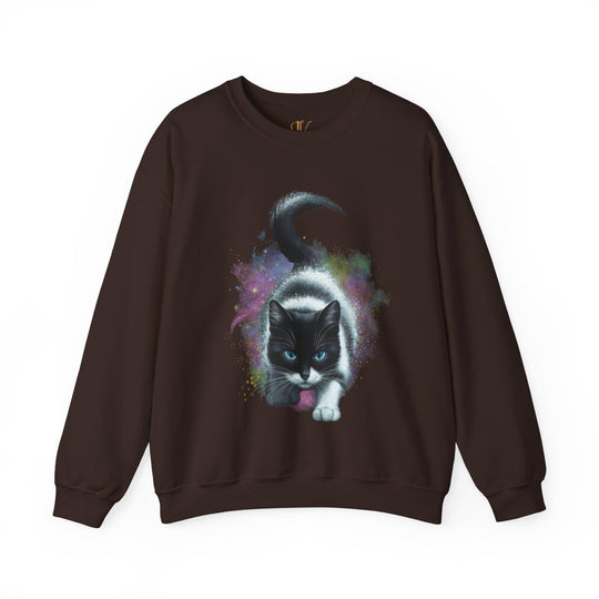 Cosmic Cat Crewneck Sweatshirt