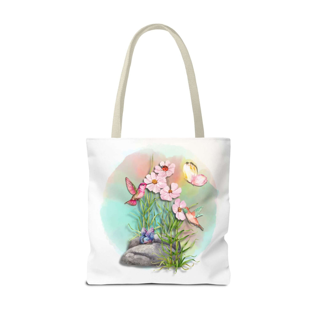 Spring Watercolor Nature-Inspired Tote Bag Bags Printify 18" × 18'' Beige