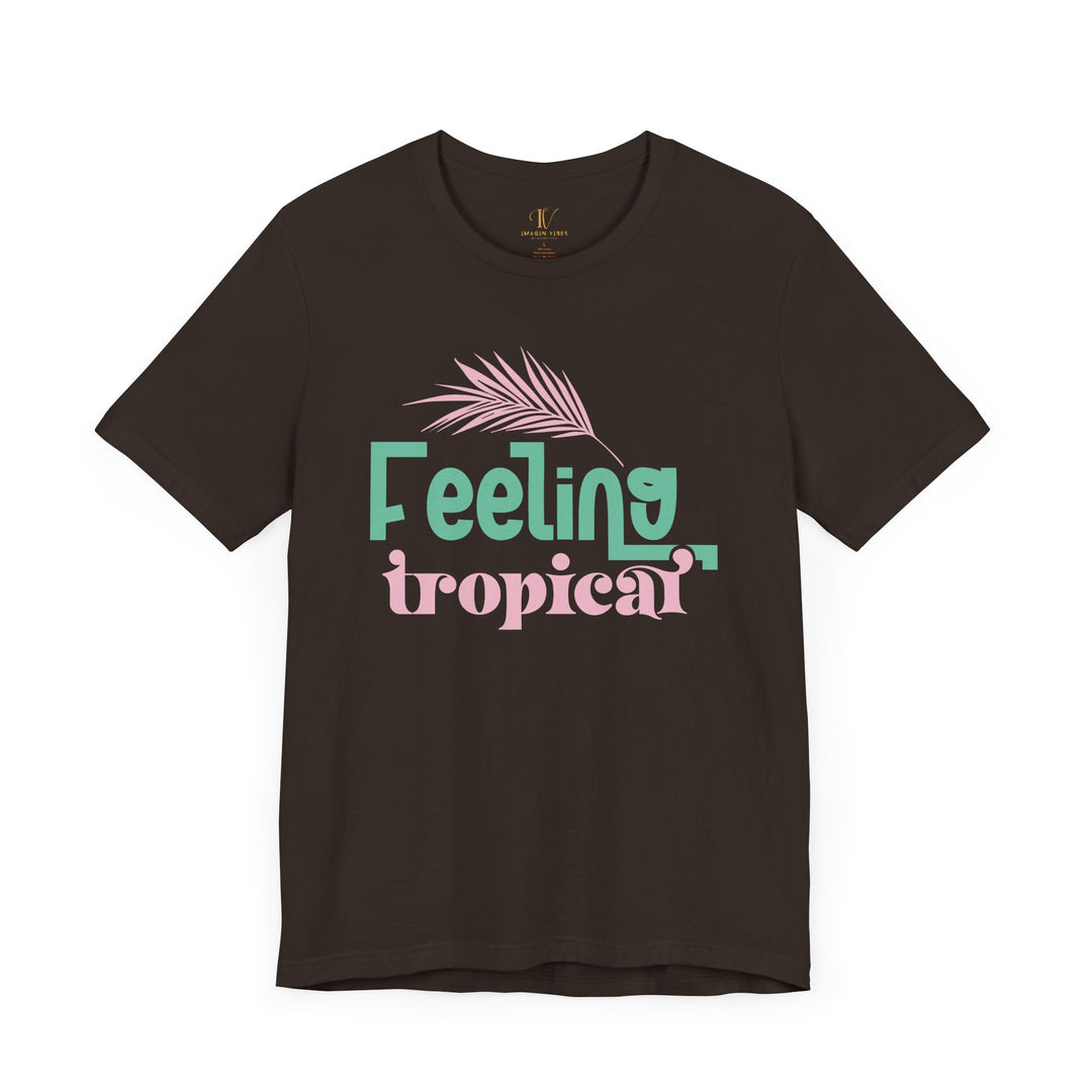 Palm Leaf Retro Tee T-Shirt Printify