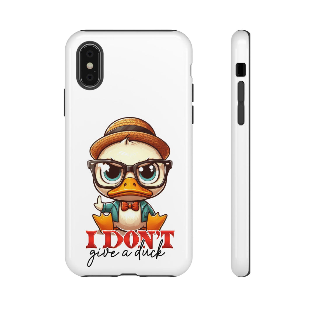 Funny Duck Tough Case Phone Case - I Don't Give a Duck Phone Case Printify