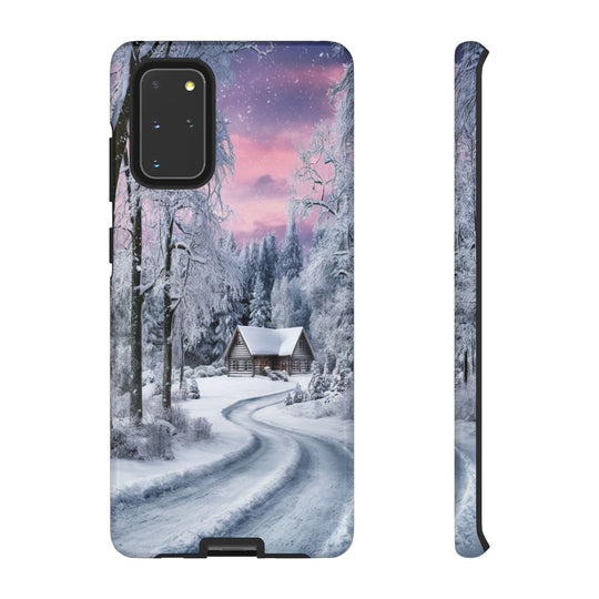 Phone Case - Winter Cabin Phone Case Printify