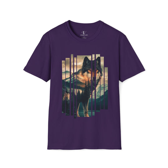 Wolf Nature-Inspired T-Shirt T-Shirt Printify Purple S