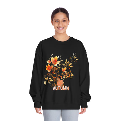 Autumn Leaves Delight Sweatshirt For Autumn Lovers Sweatshirt Black S 