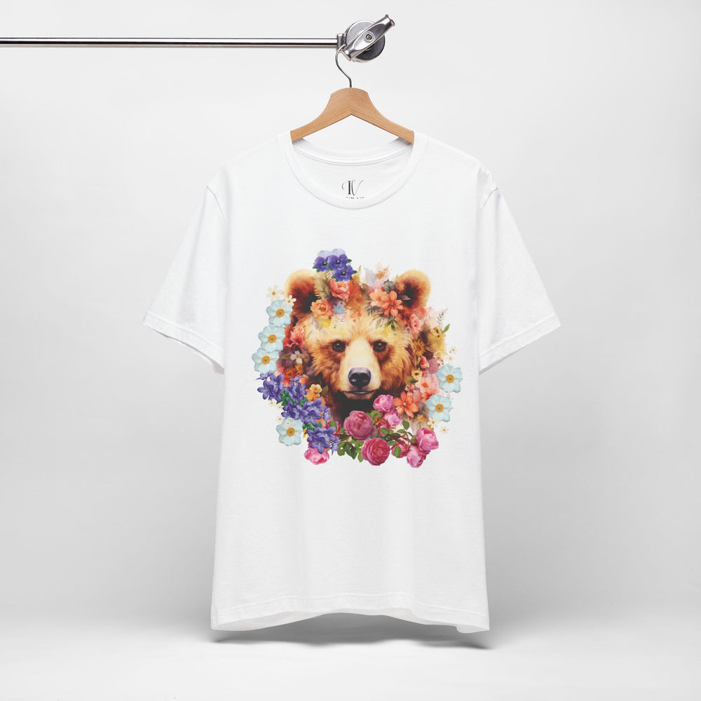 Bear Face Nature Tee T-Shirt Printify White S