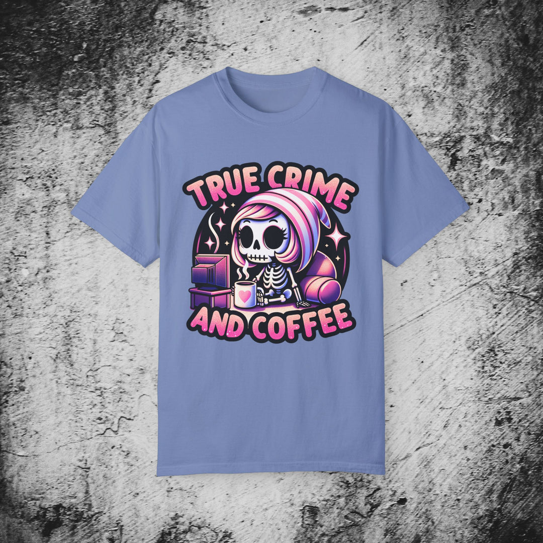 True Crime and Coffee: Skeleton T-Shirt