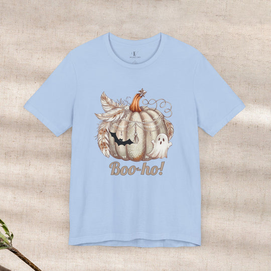 Boo-ho! Pumpkin Ghost Halloween T-Shirt