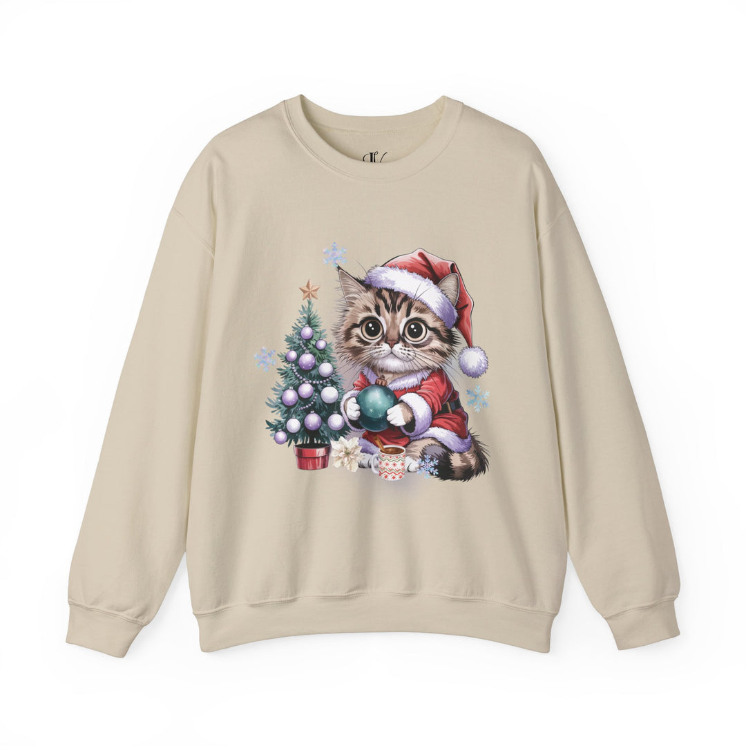 Tabby Cat Santa Crewneck Sweatshirt