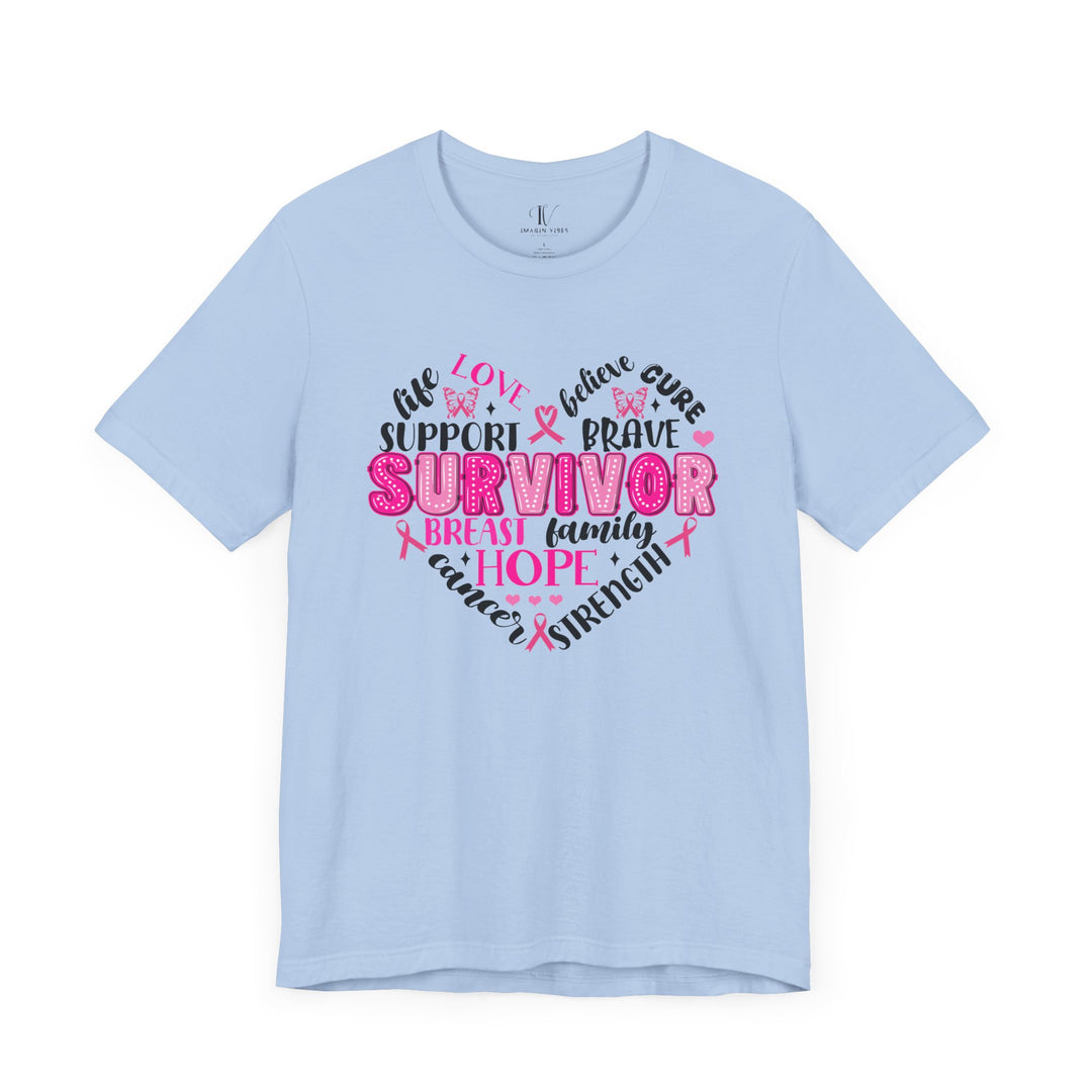 Breast Cancer Survivor Heart T-Shirt