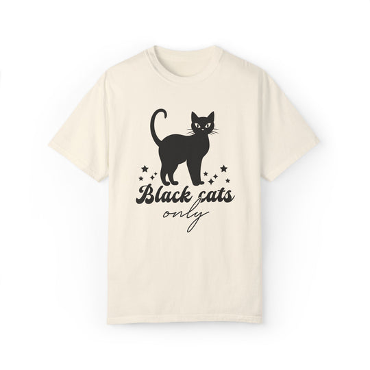 Black Cat Halloween T-Shirt T-Shirt Printify Ivory S