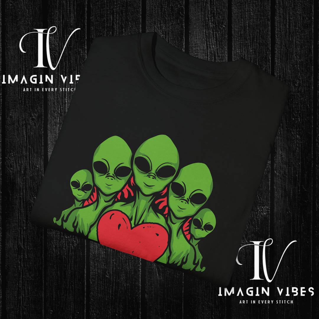 "We Are Ready To Be Your Friends" UFO Tee T-Shirt   