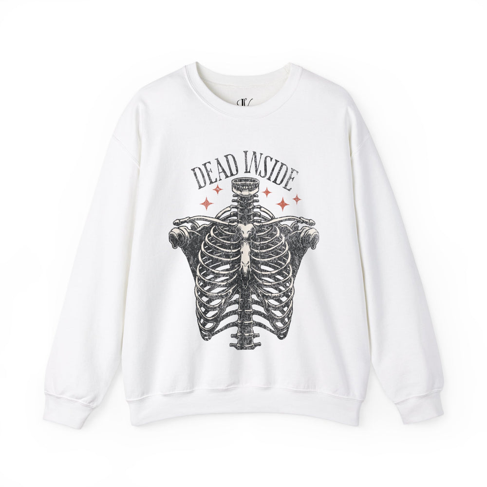 Skeleton Ribcage Crewneck Sweatshirt | Dead Inside Gothic