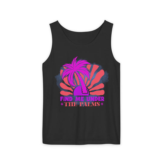 Tank Top - Playful and Summery Retro-Inspired Tank Top Printify Black XS