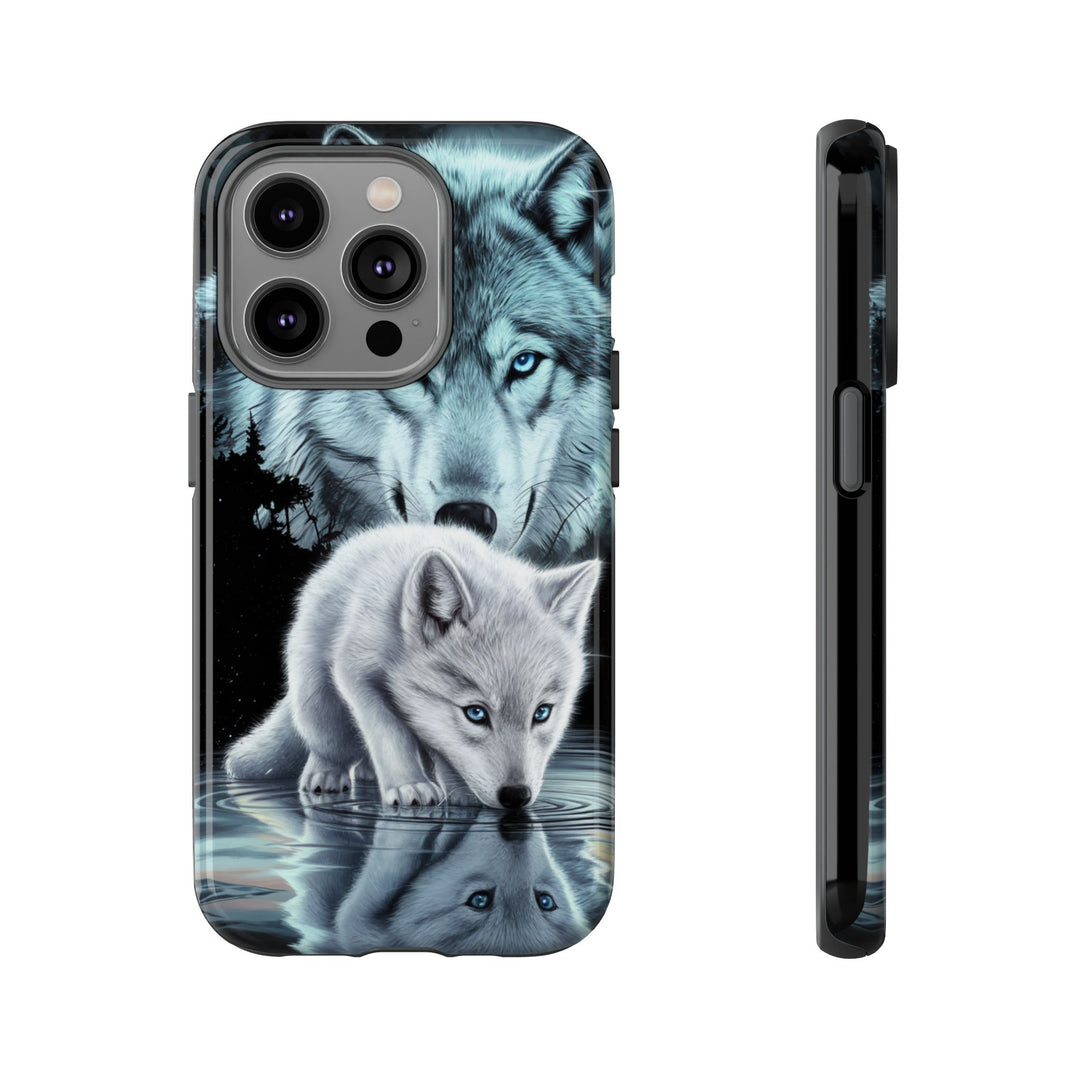 Wolf Tough Cases - Mystical Starry Night Dark Academia Phone Case Printify iPhone 14 Pro Glossy