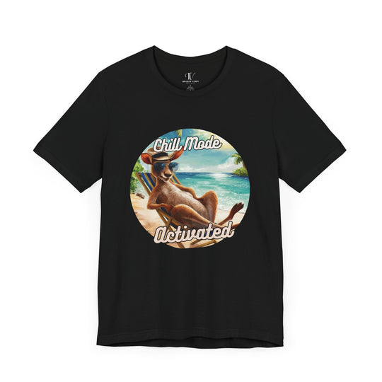 Kangaroo Tee - Chill Mode Activated T-Shirt Printify Black XS