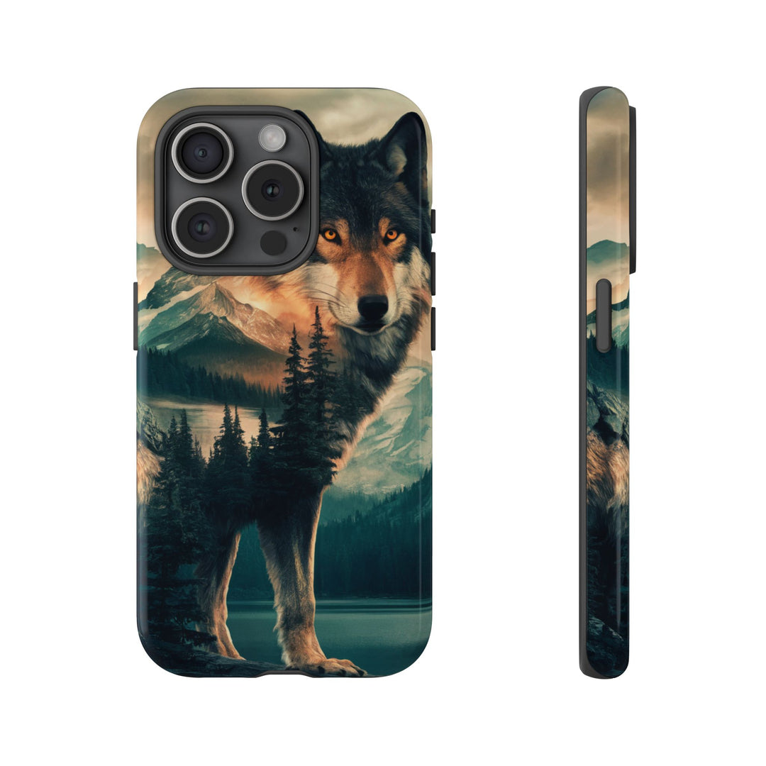 Wolf Tough Cases - Majestic Nature Landscape Phone Case Printify iPhone 15 Pro Glossy