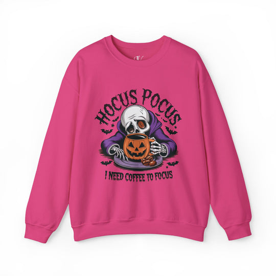 Hocus Pocus Coffee: Halloween Sweatshirt Sweatshirt Printify S Heliconia