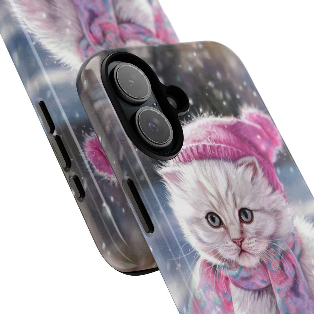 Phone Cases - Adorable Kitten Winter Phone Case Printify