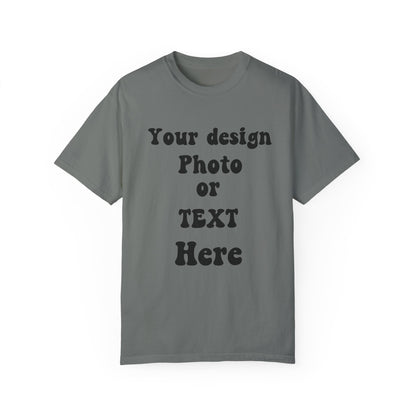 Personalized T-shirt with Your Own Design, Photo, Text - Made in USA and Australia 100% Cotton T-Shirt   
