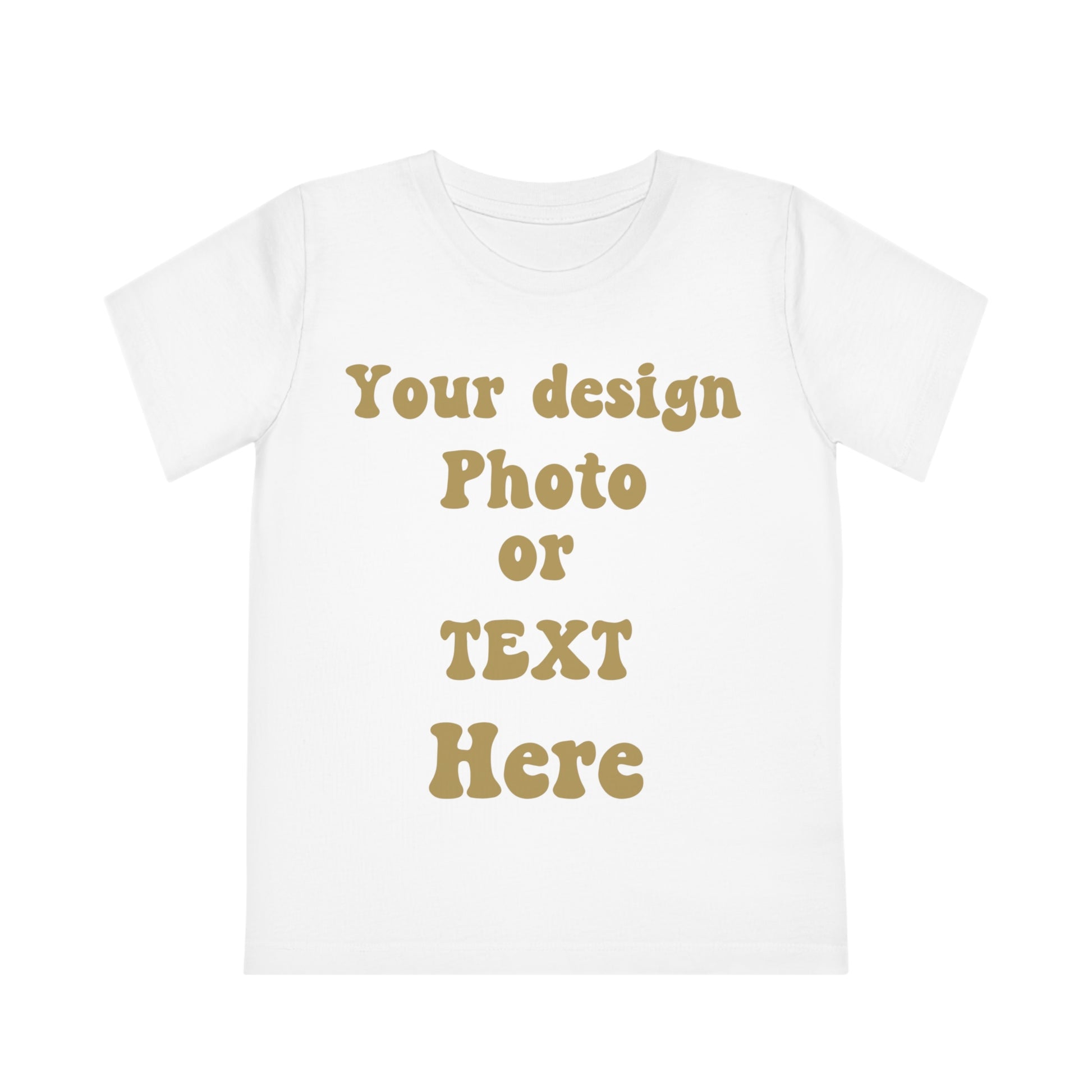 Kids' Personalized T-Shirt - Custom Children's Tee with Your Own Design Kids clothes White 3/4 Years 