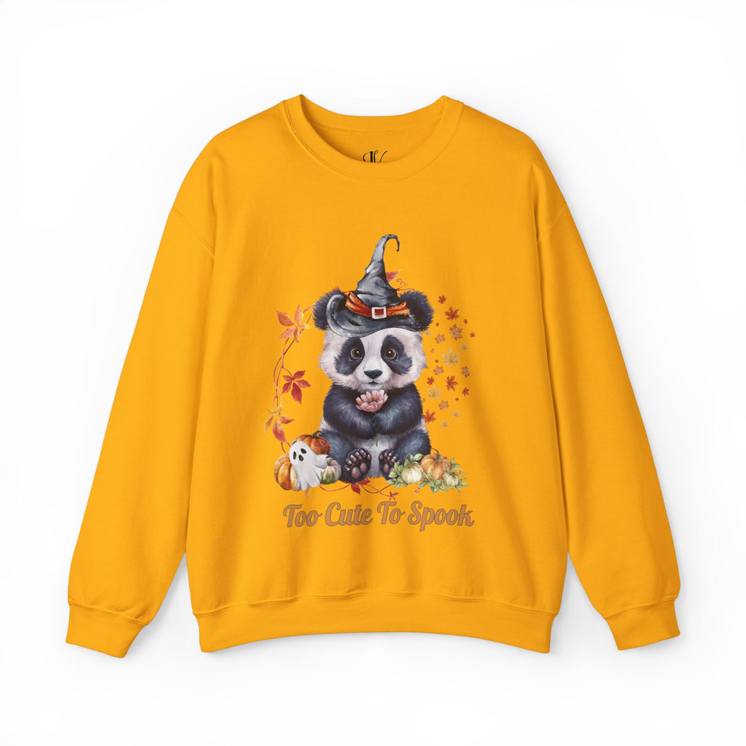 Too Cute to Spook: Panda Halloween Sweatshirt