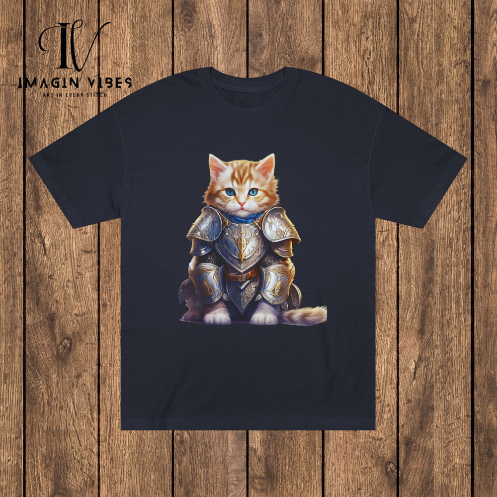 Imagin Vibes: Feline Defender Tee T-Shirt Black S 