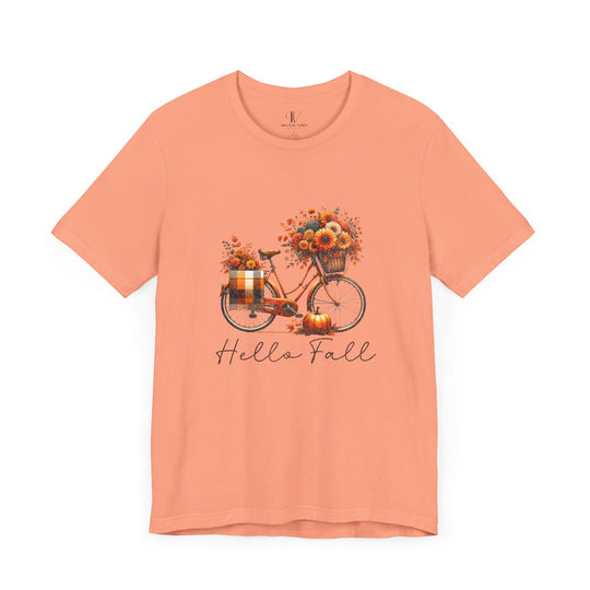 Autumn Bicycle Tee - Hello Fall