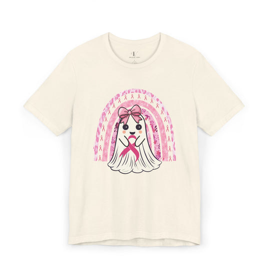  Cute Ghost Breast Cancer Support T-shirt