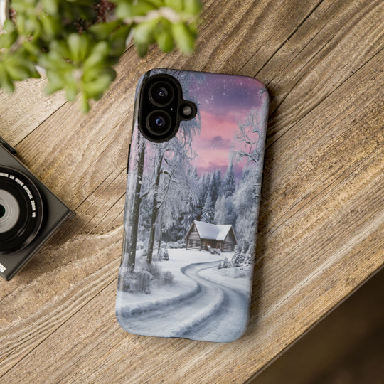 Phone Case - Winter Cabin Phone Case Printify iPhone 16 Plus Matte