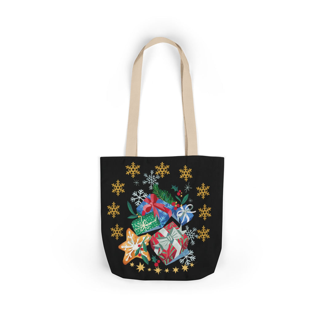 Christmas Gift Canvas Tote Bag Accessories Printify 13" × 13'' Beige