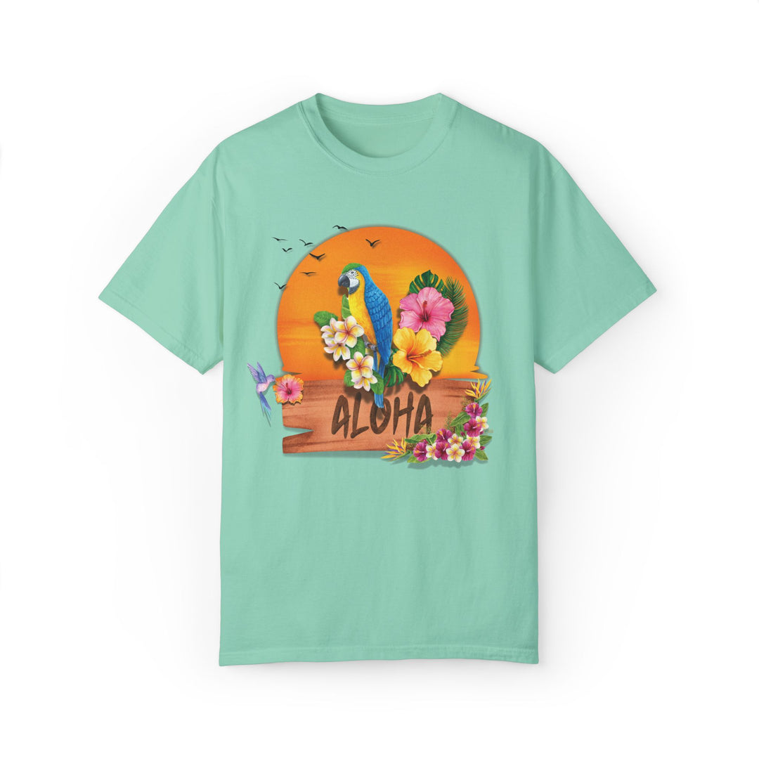 Tropical Parrot Aloha T-shirt T-Shirt Printify Island Reef S