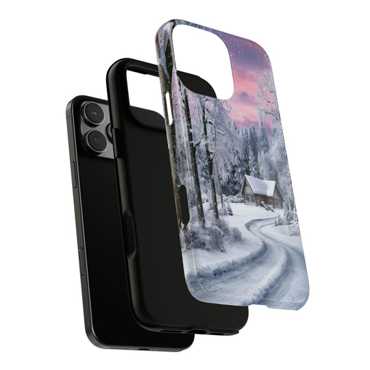 Phone Case - Winter Cabin Phone Case Printify