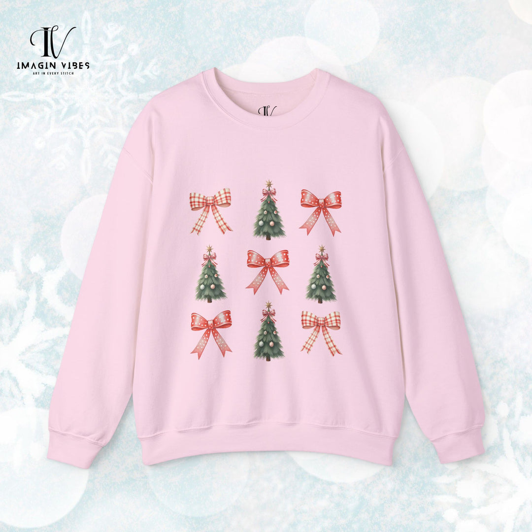 Coquette Bow Christmas Tree Sweatshirt