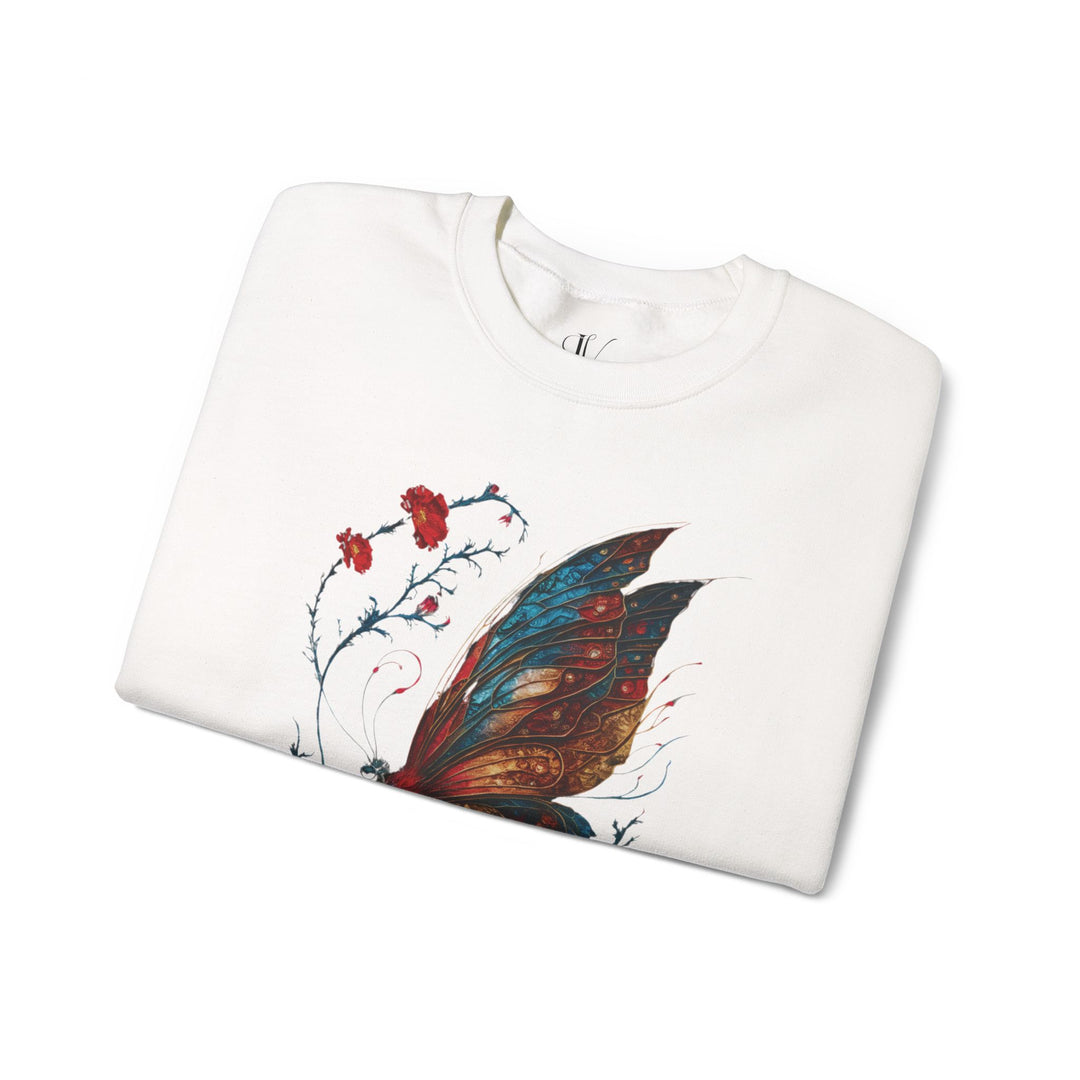 Vintage Butterfly Sweatshirt Sweatshirt Printify