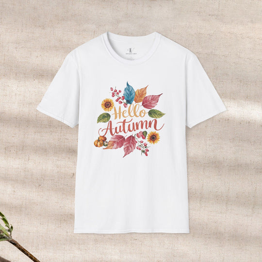 Autumnal Watercolor: Hello Autumn T-Shirt