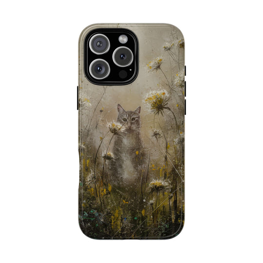 Impressionist Cat Tough Case Phone Case Printify