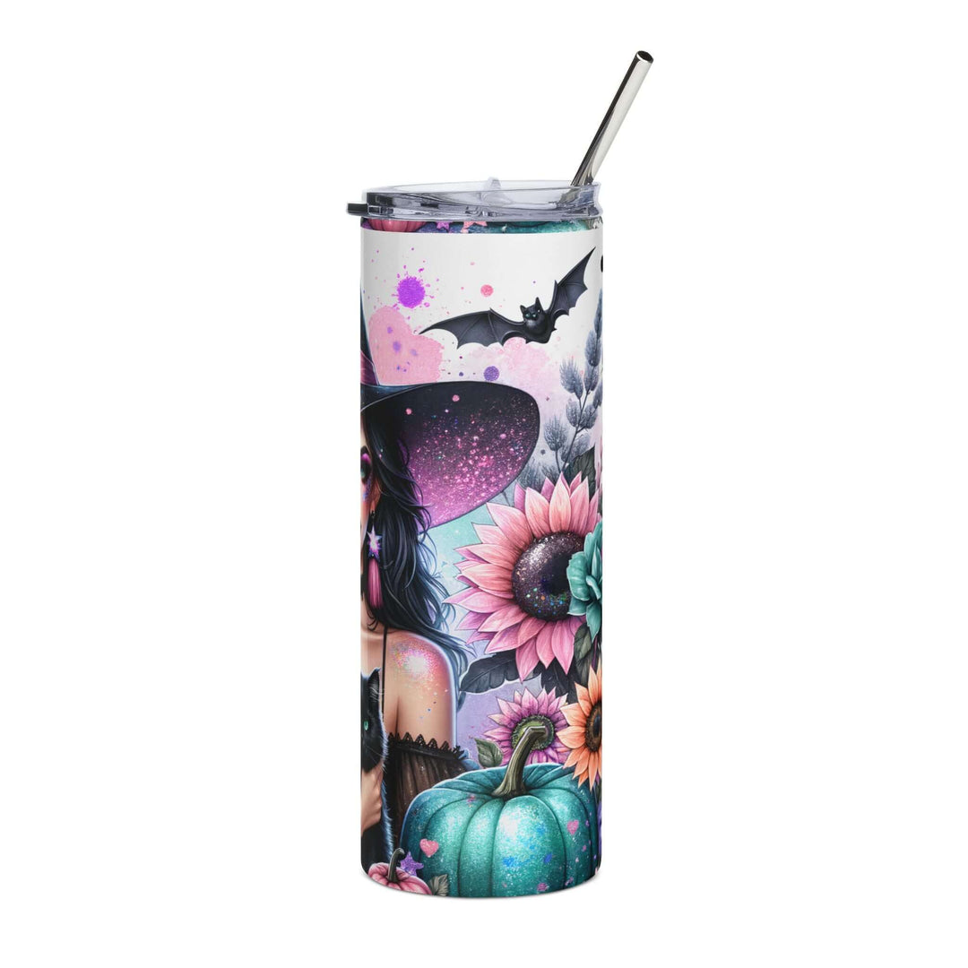 Stainless Steel Tumbler - Witches Be Crazy - Halloween, 20oz Mug Printify