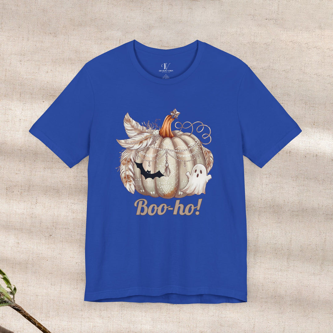 Boo-ho! Pumpkin Ghost Halloween T-Shirt