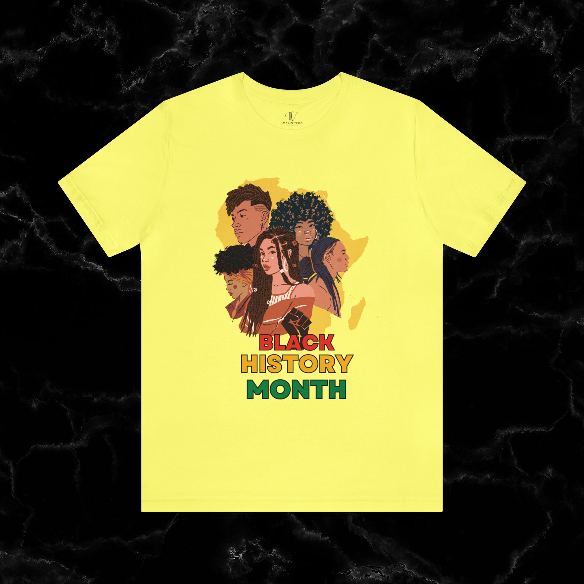 Trendy Black History Month Shirts - Celebrating African American Pride and Heritage T-Shirt Yellow XS 
