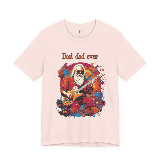 Guitar Dad Tee - Unisex Jersey Short Sleeve T-Shirt Printify Soft Pink XS