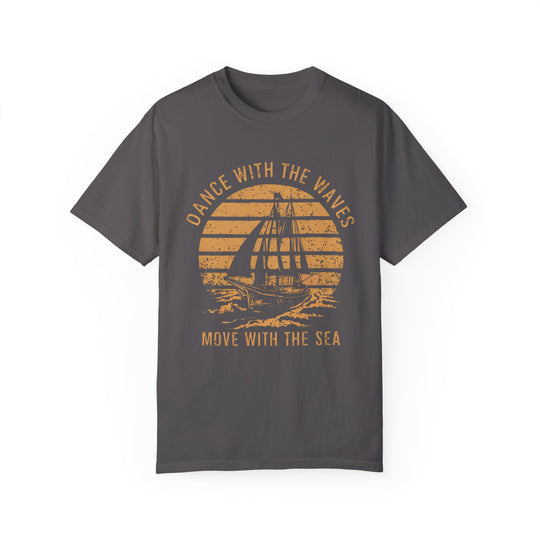 Motivational Sailboat Sunset Unisex T-shirt T-Shirt Printify Graphite S