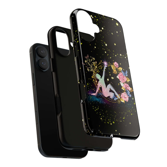 Mystical Phone Case - Stylized Human Figure Reaching for a Star Phone Case Printify