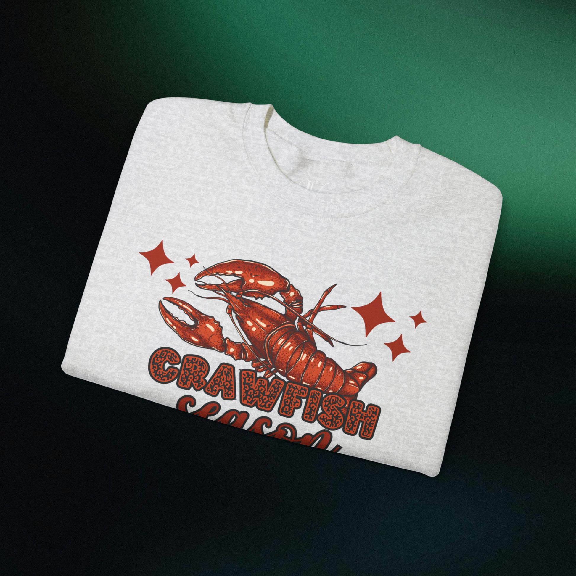 Celebrate Crawfish Season: Mardi Gras Sweatshirt, Crawfish Lovers Sweater, Louisiana Crew Tee | Crawfish Season Apparel - Embrace the Flavor and Fun of the Season with Stylish Crawfish-Themed Wear! Sweatshirt   