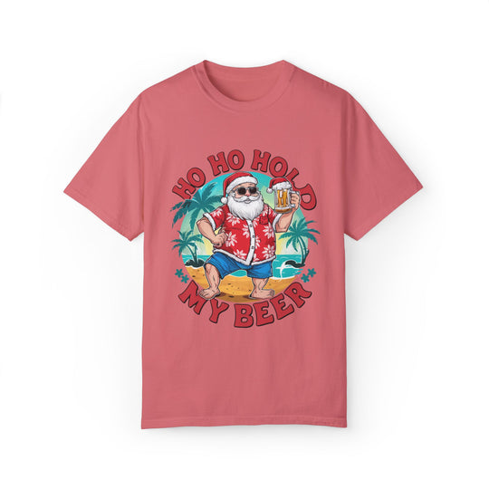 Santa Ho Ho Ho Hold My Beer T-shirt T-Shirt Printify Watermelon S