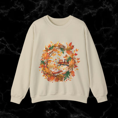 Hello Autumn Sweatshirt | Fall Design | Fall Seasonal Sweatshirt | Autumn Cottagecore Sweater Sweatshirt S Sand 