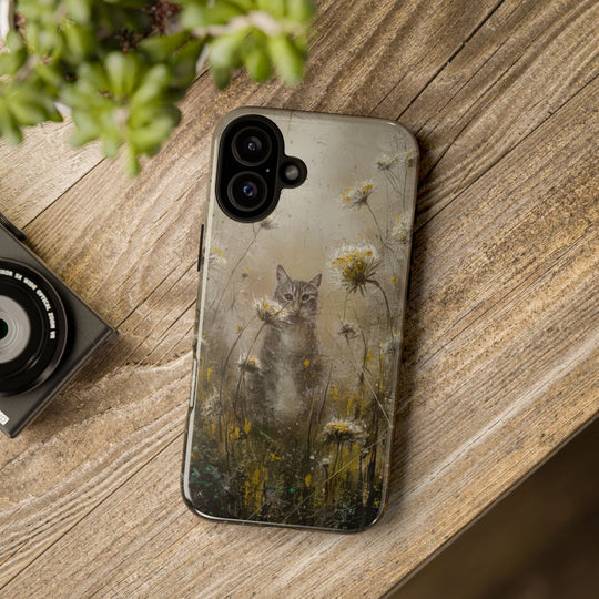 Impressionist Cat Tough Case Phone Case Printify