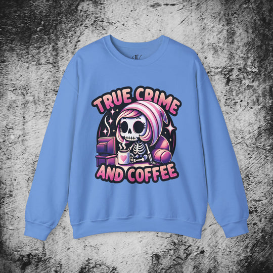 True Crime and Coffee: Skeleton Sweatshirt