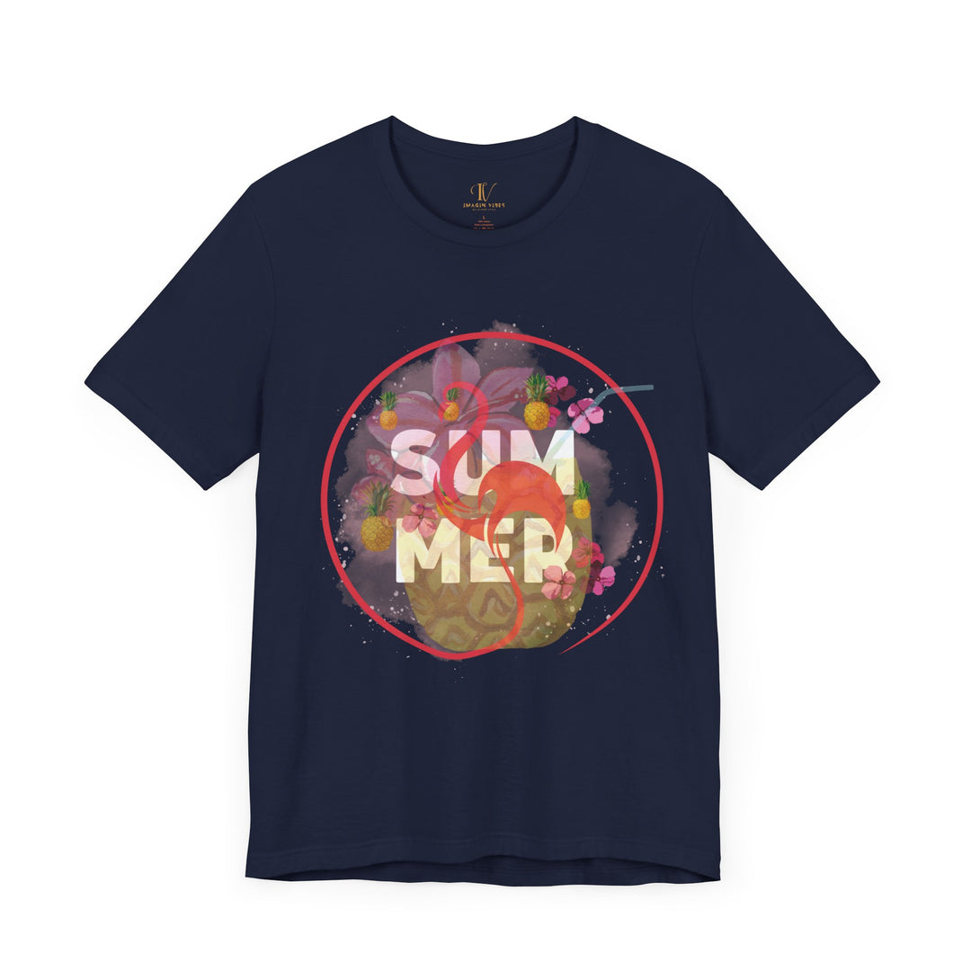 Summer Pineapple Tee T-Shirt Printify Navy S