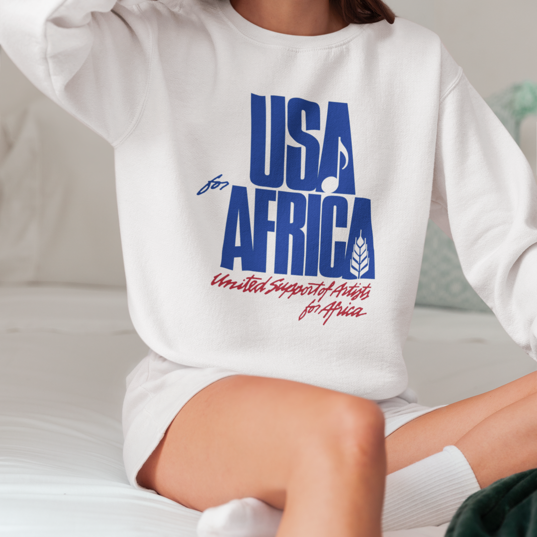 USA For Africa Jumper! Remake of iconic 80s Jumper, warn by Kenny Rogers, Diana Ross and many more. we are the world, michale jackson Sweatshirt   