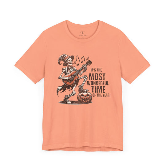 Halloween Skeleton Tee " Most wonderful time"